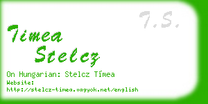 timea stelcz business card